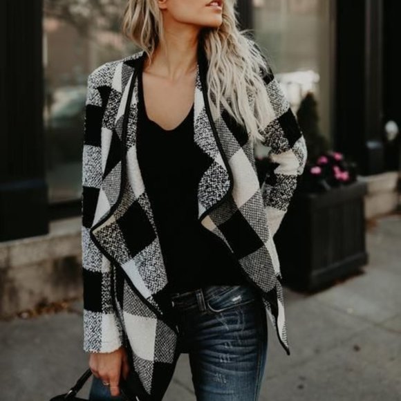 NEW Buffalo Check Cotton Jacket Red/Black - Picture 4 of 4